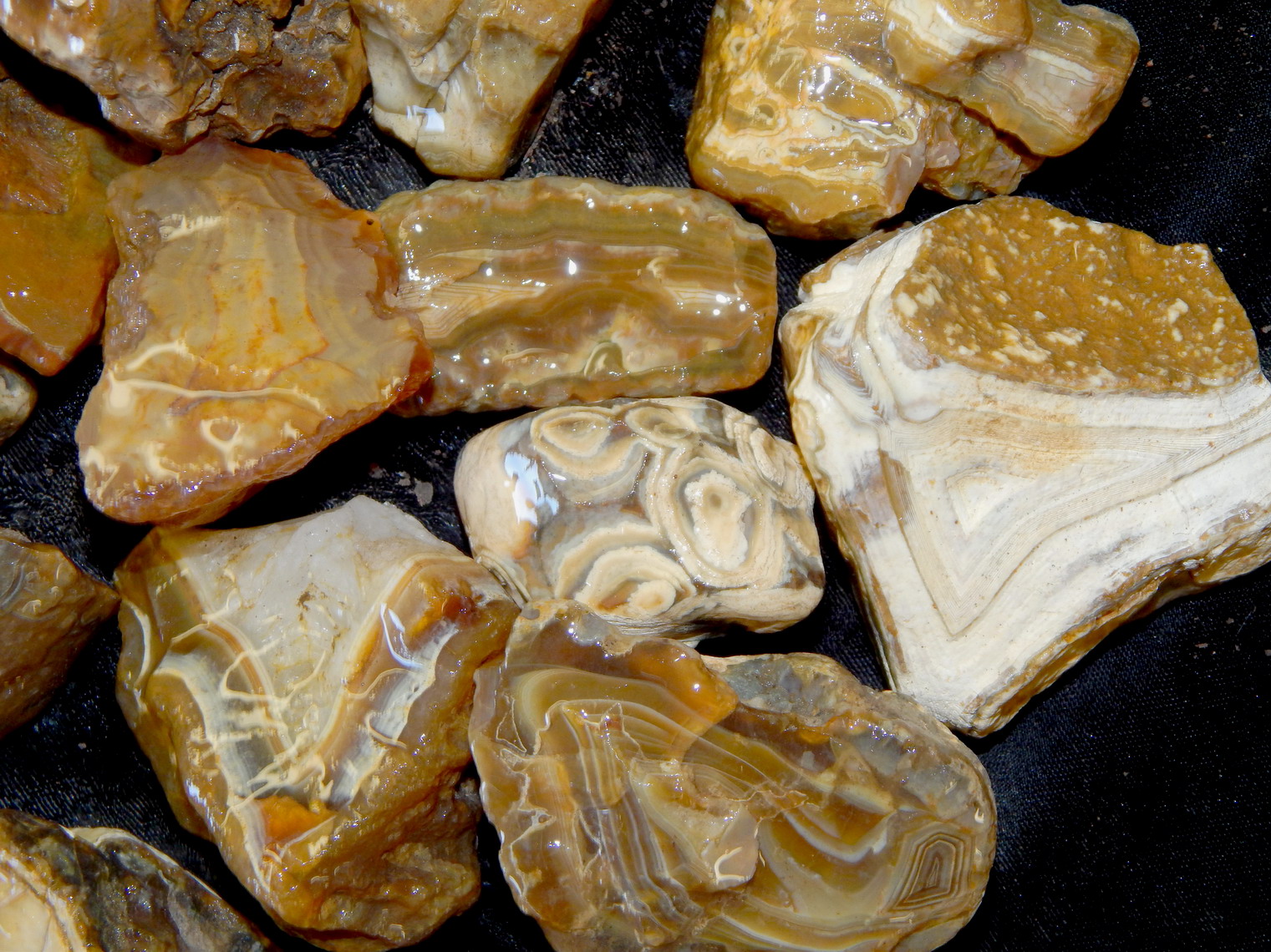 sumatra banded carnelian agate lapidary cabbing tumbling rough